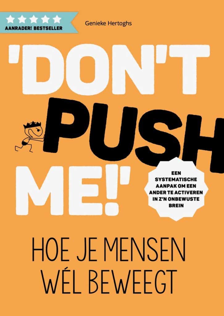 Cover boek Don't push me! Hoe je mensen wél beweegt